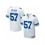 Men Nike Dallas Cowboys #57 Damien Wilson Elite White NFL Jersey