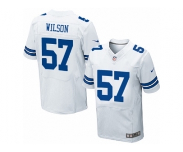 Men Nike Dallas Cowboys #57 Damien Wilson Elite White NFL Jersey