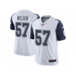 Men Nike Dallas Cowboys #57 Damien Wilson Elite White Rush Vapor Untouchable NFL Jersey