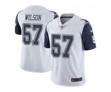 Men Nike Dallas Cowboys #57 Damien Wilson Elite White Rush Vapor Untouchable NFL Jersey