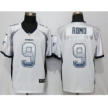 Men Nike Dallas Cowboys #9 Tony Romo Drift Fashion Elite White Jersey