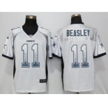 Men Nike Dallas Cowboys Dallas Cowboys #11 Cole Beasley Drift Fashion Elite White Jersey