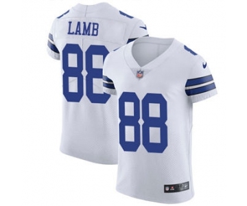 Men's Cowboys #88 CeeDee Lamb Nike White Vapor Untouchable Elite Jersey