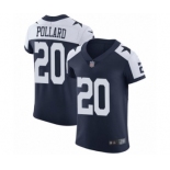 Men's Dallas Cowboys #20 Tony Pollard Navy Blue Alternate Vapor Untouchable Elite Player Football Jersey