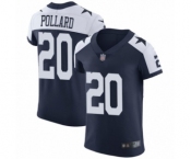 Men's Dallas Cowboys #20 Tony Pollard Navy Blue Alternate Vapor Untouchable Elite Player Football Jersey