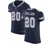 Men's Dallas Cowboys #20 Tony Pollard Navy Blue Team Color Vapor Untouchable Elite Player Football Jersey