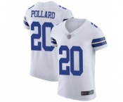 Men's Dallas Cowboys #20 Tony Pollard White Vapor Untouchable Elite Player Football Jersey