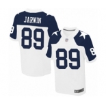 Men's Dallas Cowboys #89 Blake Jarwin Elite White Throwback Alternate Football Jersey