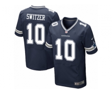 Men's Nike Dallas Cowboys #10 Ryan Switzer Elite Navy Blue Team Color NFL Jersey