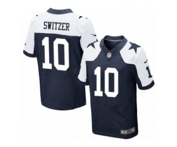 Men's Nike Dallas Cowboys #10 Ryan Switzer Elite Navy Blue Throwback Alternate NFL Jersey