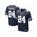 Men's Nike Dallas Cowboys #24 Nolan Carroll Elite Navy Blue Team Color NFL Jersey