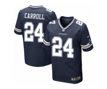 Men's Nike Dallas Cowboys #24 Nolan Carroll Elite Navy Blue Team Color NFL Jersey