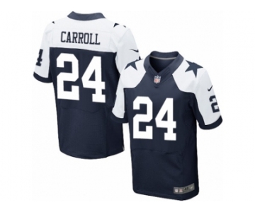 Men's Nike Dallas Cowboys #24 Nolan Carroll Elite Navy Blue Throwback Alternate NFL Jersey