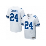 Men's Nike Dallas Cowboys #24 Nolan Carroll Elite White NFL Jersey