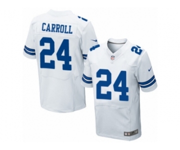 Men's Nike Dallas Cowboys #24 Nolan Carroll Elite White NFL Jersey