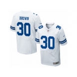 Men's Nike Dallas Cowboys #30 Anthony Brown Elite White NFL Jersey