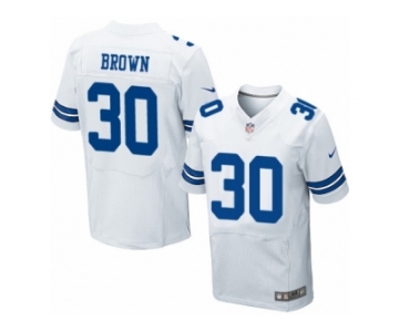 Men's Nike Dallas Cowboys #30 Anthony Brown Elite White NFL Jersey