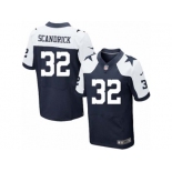 Men's Nike Dallas Cowboys #32 Orlando Scandrick Elite Navy Blue Throwback Alternate NFL Jersey