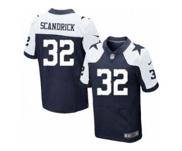 Men's Nike Dallas Cowboys #32 Orlando Scandrick Elite Navy Blue Throwback Alternate NFL Jersey