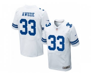 Men's Nike Dallas Cowboys #33 Chidobe Awuzie Elite White NFL Jersey