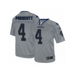 Men's Nike Dallas Cowboys #4 Dak Prescott Elite Lights Out Grey NFL Jersey