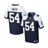 Men's Nike Dallas Cowboys #54 Jaylon Smith Elite Navy Blue Throwback Alternate NFL Jersey