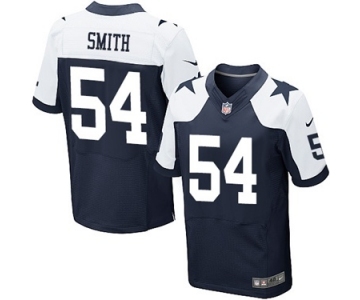 Men's Nike Dallas Cowboys #54 Jaylon Smith Elite Navy Blue Throwback Alternate NFL Jersey