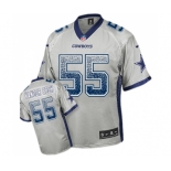 Men's Nike Dallas Cowboys #55 Leighton Vander Esch Elite Grey Drift Fashion NFL Jersey