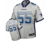 Men's Nike Dallas Cowboys #55 Leighton Vander Esch Elite Grey Drift Fashion NFL Jersey