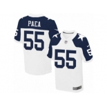 Men's Nike Dallas Cowboys #55 Stephen Paea Elite White Throwback Alternate NFL Jersey