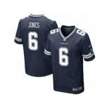 Men's Nike Dallas Cowboys #6 Chris Jones Elite Navy Blue Team Color NFL Jersey