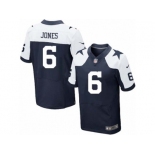 Men's Nike Dallas Cowboys #6 Chris Jones Elite Navy Blue Throwback Alternate NFL Jersey