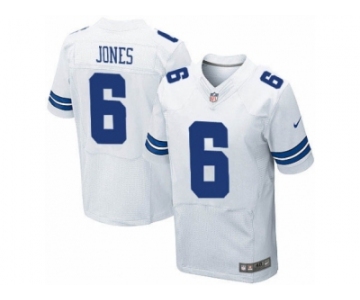 Men's Nike Dallas Cowboys #6 Chris Jones Elite White NFL Jersey