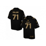 Men's Nike Dallas Cowboys #71 La'el Collins Elite Black Pro Line Gold Collection NFL Jersey