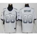 Men's Nike Dallas Cowboys #88 Dez Bryant Drift Fashion White Elite Jerseys