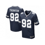 Men's Nike Dallas Cowboys #92 Cedric Thornton Elite Navy Blue Team Color NFL Jersey