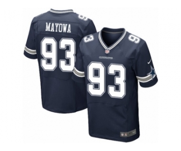 Men's Nike Dallas Cowboys #93 Benson Mayowa Elite Navy Blue Team Color NFL Jersey