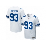 Men's Nike Dallas Cowboys #93 Benson Mayowa Elite White NFL Jersey