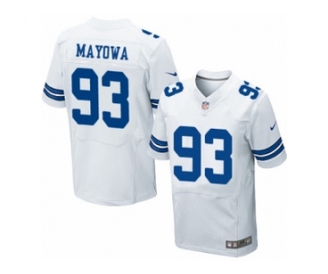 Men's Nike Dallas Cowboys #93 Benson Mayowa Elite White NFL Jersey