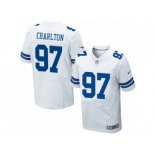 Men's Nike Dallas Cowboys #97 Taco Charlton Elite White NFL Jersey