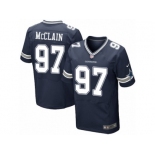 Men's Nike Dallas Cowboys #97 Terrell McClain Elite Navy Blue Team Color NFL Jersey