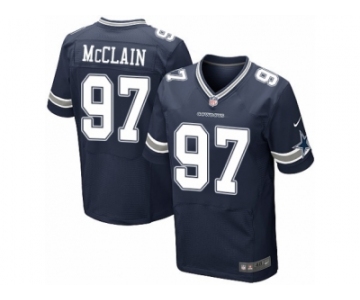 Men's Nike Dallas Cowboys #97 Terrell McClain Elite Navy Blue Team Color NFL Jersey