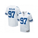 Men's Nike Dallas Cowboys #97 Terrell McClain Elite White NFL Jersey