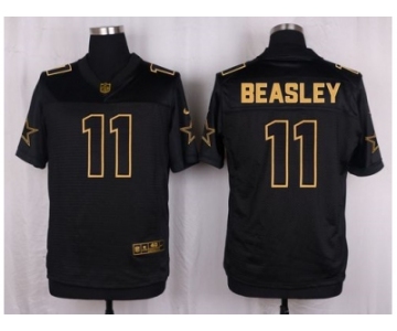 Nike Dallas Cowboys #11 Cole Beasley Black Pro Line Gold Collection Jersey[Elite]