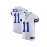 Nike Dallas Cowboys #11 Cole Beasley White Men Stitched NFL Vapor Untouchable Elite Jersey