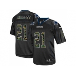 Nike Dallas Cowboys #21 Ezekiel Elliott Black Men's Stitched NFL Elite Camo Fashion Jersey