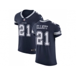 Nike Dallas Cowboys #21 Ezekiel Elliott Navy Blue Team Color Men Stitched NFL Vapor Untouchable Elite Jersey