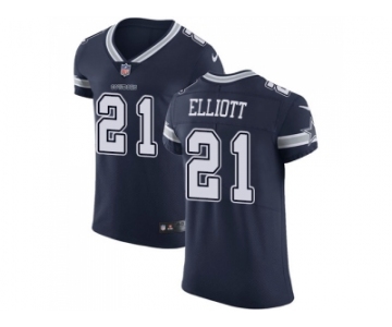 Nike Dallas Cowboys #21 Ezekiel Elliott Navy Blue Team Color Men Stitched NFL Vapor Untouchable Elite Jersey