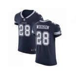 Nike Dallas Cowboys #28 Darren Woodson Navy Blue Team Color Men Stitched NFL Vapor Untouchable Elite Jersey