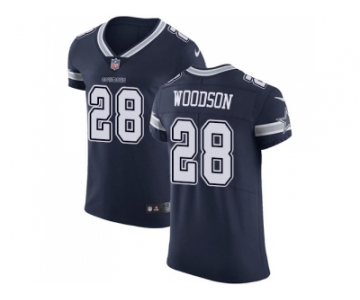 Nike Dallas Cowboys #28 Darren Woodson Navy Blue Team Color Men Stitched NFL Vapor Untouchable Elite Jersey